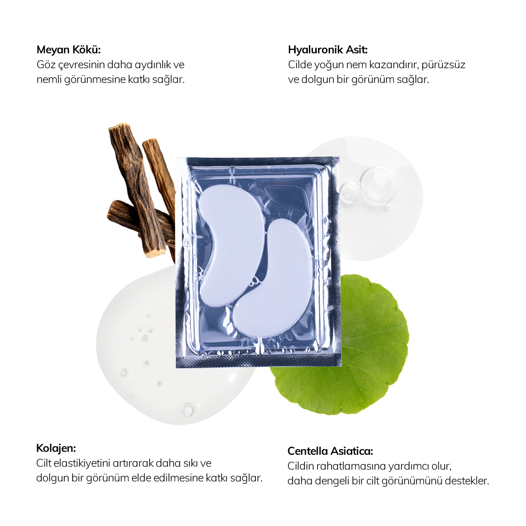 Nemlendirici ve Onarıcı Kolajen Tekli Göz Maskesi - Görsel 2